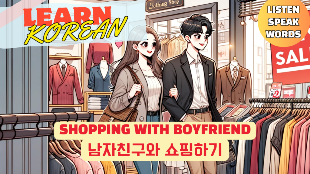 learn korean words of shopping